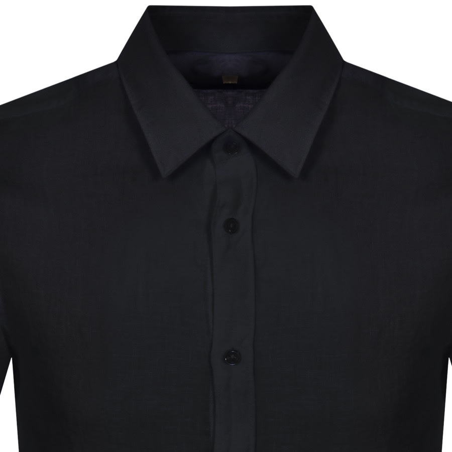 Alternative Image for ProductBOSS Luka Slim Fit Short Sleeve Shirt Navy3